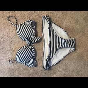 Stripped Bikini Set